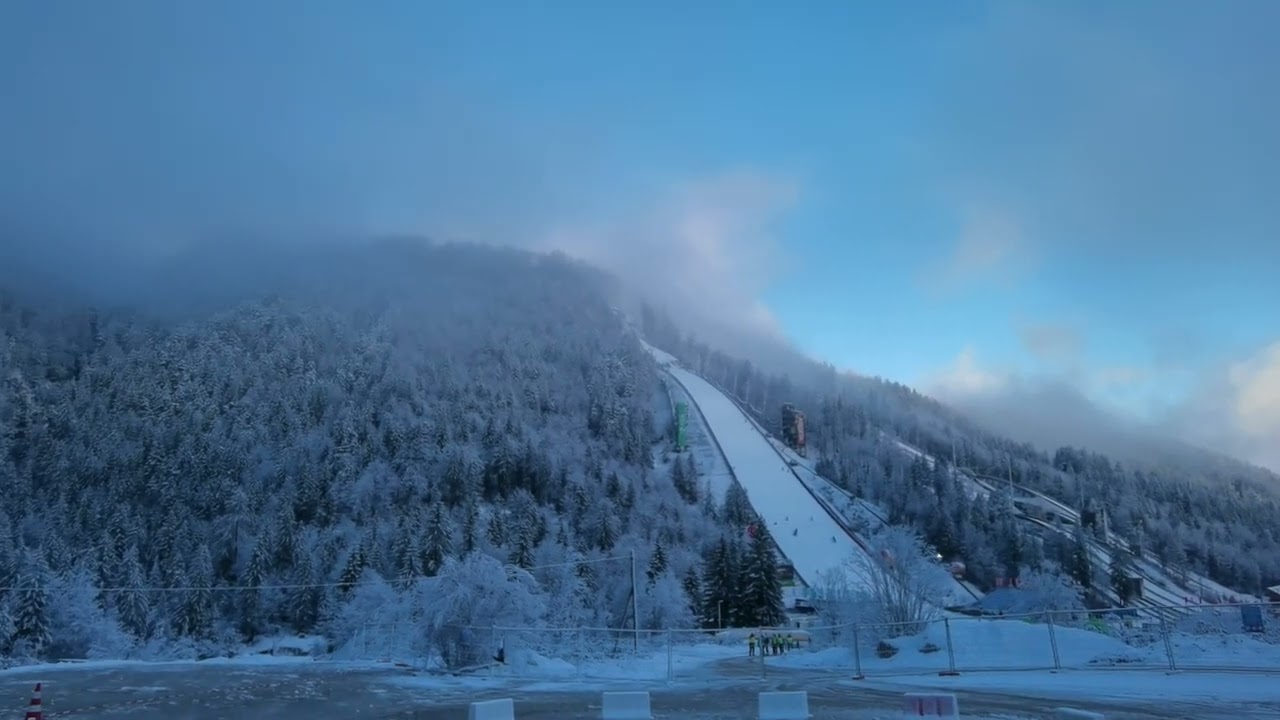 Beautiful Planica early in the morning, Ski Jumping Fis World Cup Final 2024, Slovenia