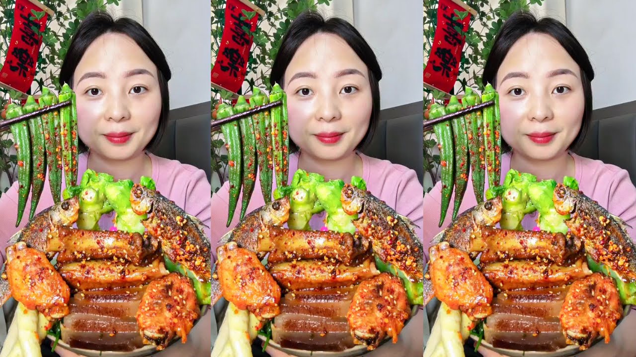 So Meaty! Pork Ribs, Curved Pork and Fish 😋 Satisfying Eating Show