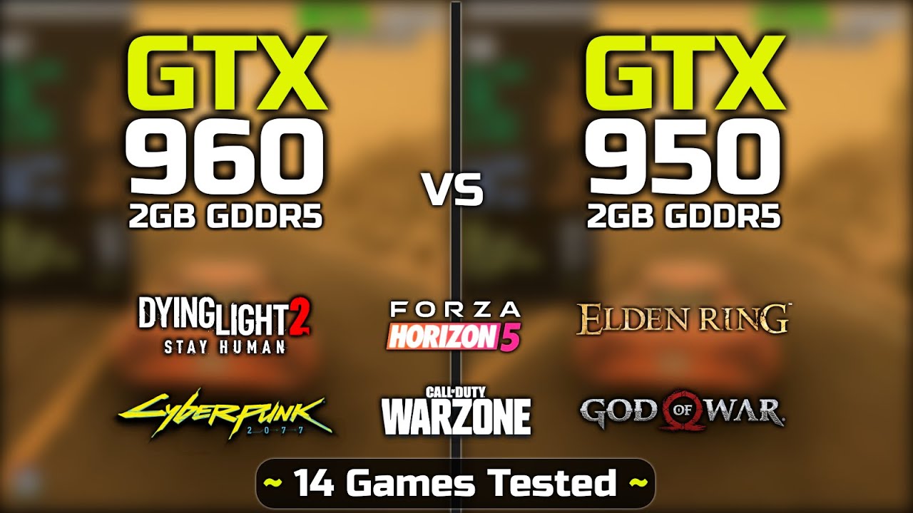 GTX 960 vs GTX 950 Test In 14 Games