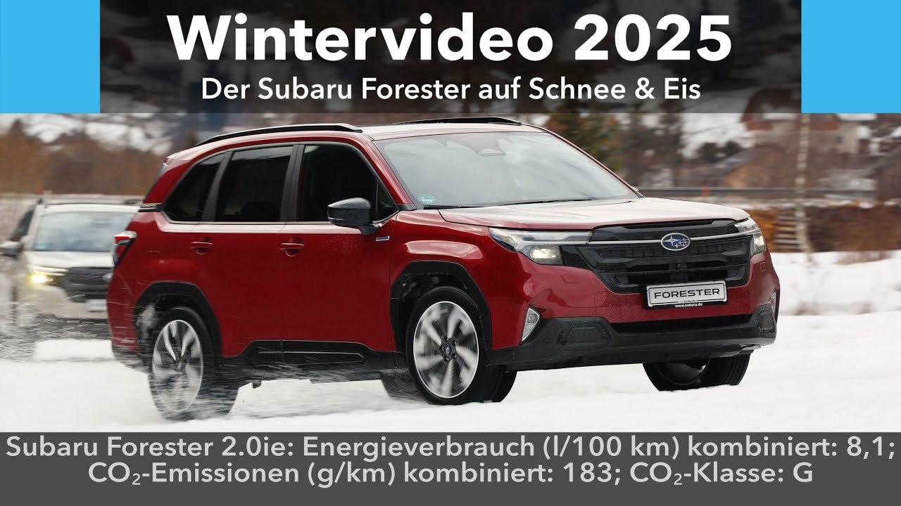 Subaru Forester 2025 auf Eis & Schnee | Wintervideo