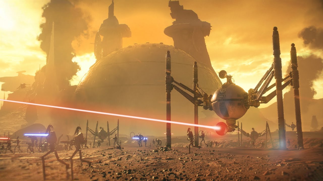 Family Farm vs 212th Geonosis Droids competative 20v20 Battlefront 2