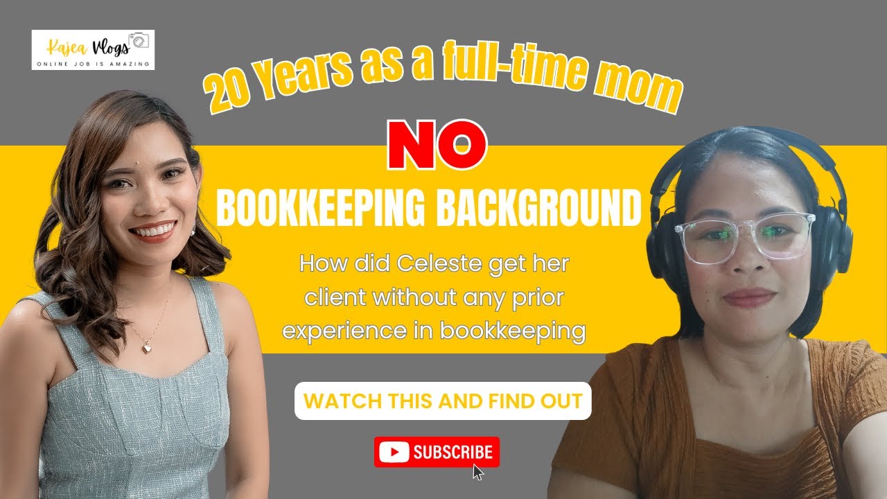 How did Celeste get her client without any prior experience in bookkeeping?🤷‍♀️