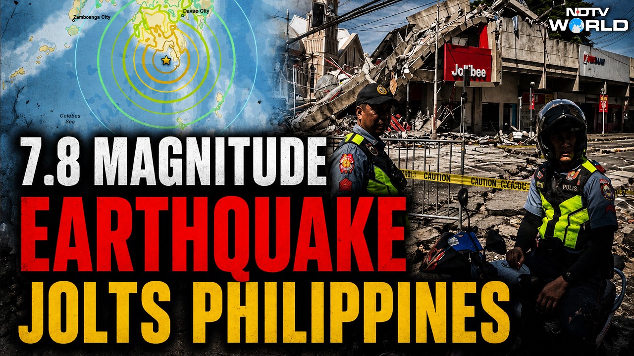 Philippines Earthquake LIVE | 7.8 Magnitude Earthquake Jolts Philippines | Tsunami Warning Issued