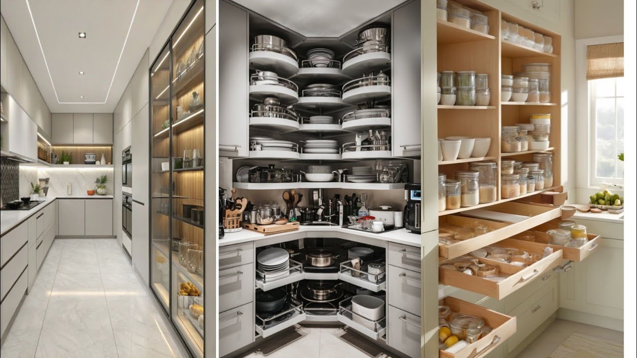 Latest Kitchen Organization Ideas, Inspirations & Designs 2025 | Modern Storage  Kitchen Setups