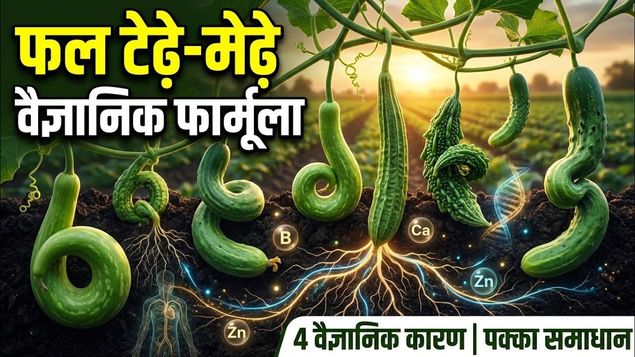 फल टेढ़े-मेढ़े क्यों हो रहे हैं? 4 बड़े कारण और 100% पक्का इलाज! | Deformed Fruit Problem Solved।