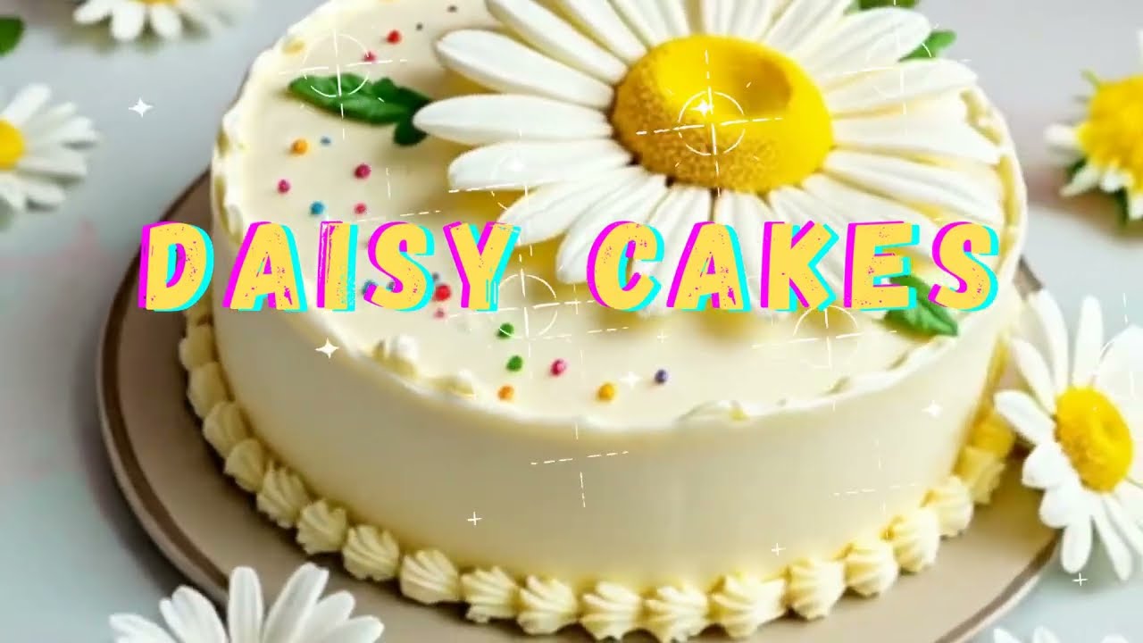 🌼Daisy Cake Ideas🎂🌼💮 Do you love me or not? Daisies decorating #cream #flowers #margaritas #daisy 