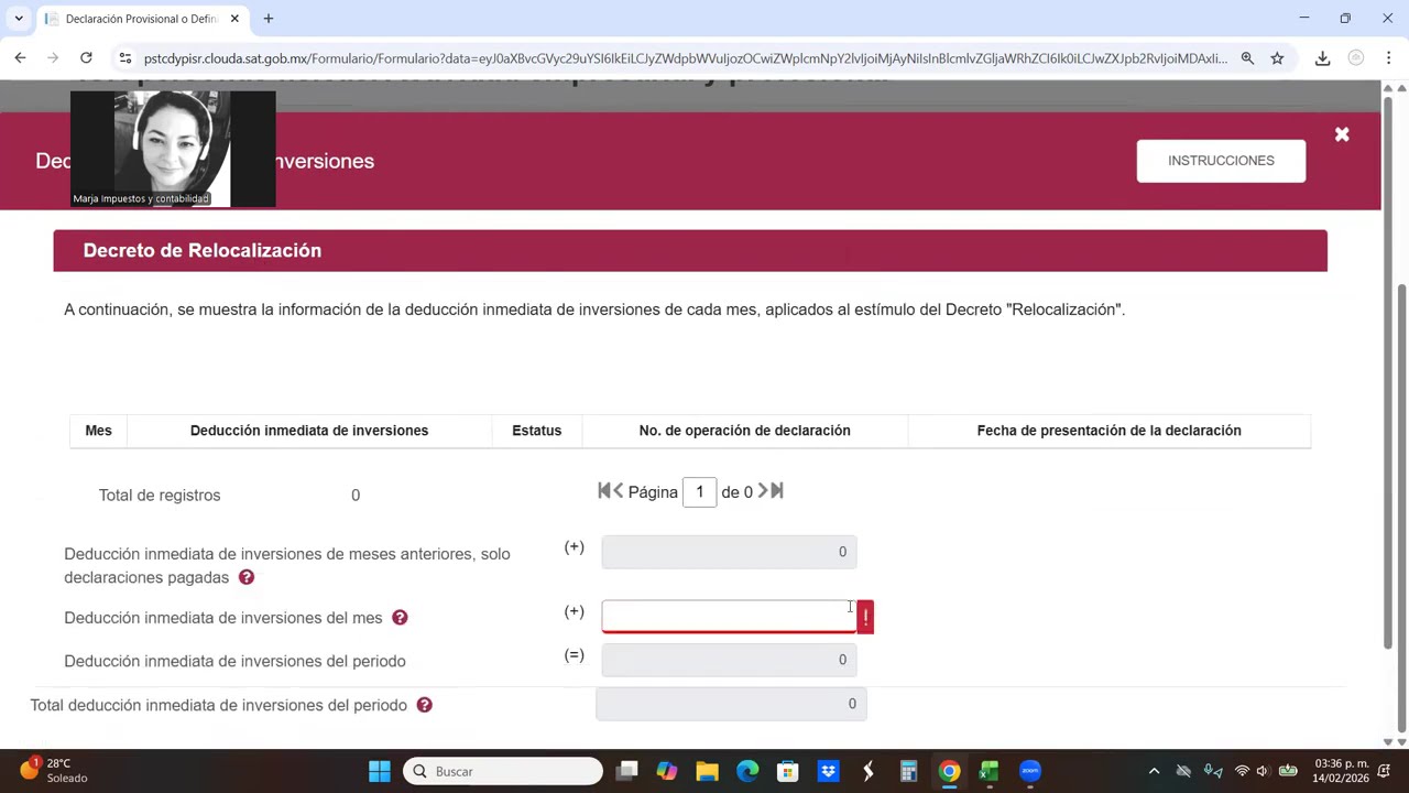 Pago provisional mensual persona física con actividad empresarial y servicios profesionales. 2026