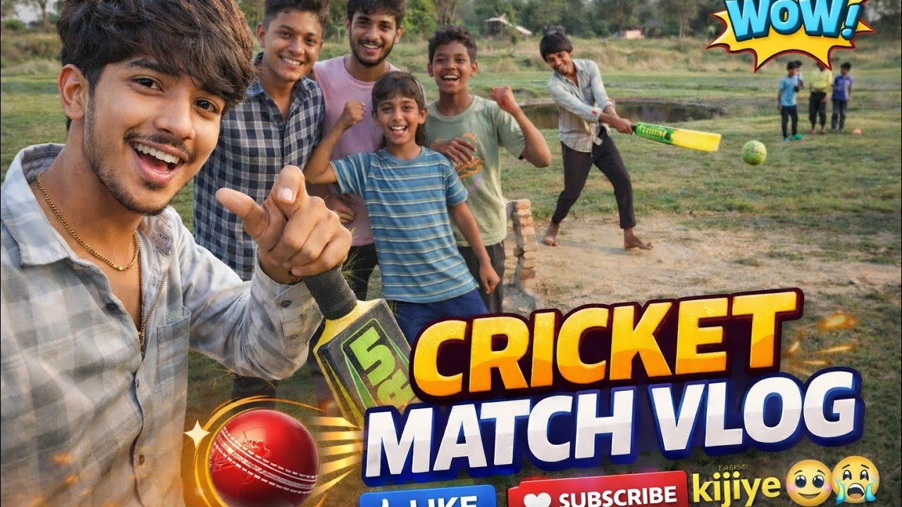 Cricket Khelne Nahi Aata 😂 | Funny Village Cricket Match Vlog 🏏Ek Baar Jarur Dekhna 😍 