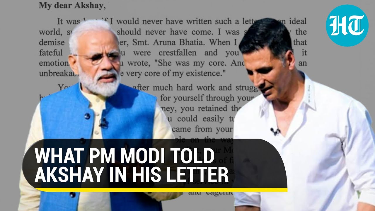 PM Modi sends letter to Akshay Kumar after his mother&rsquo;s demise; actor responds