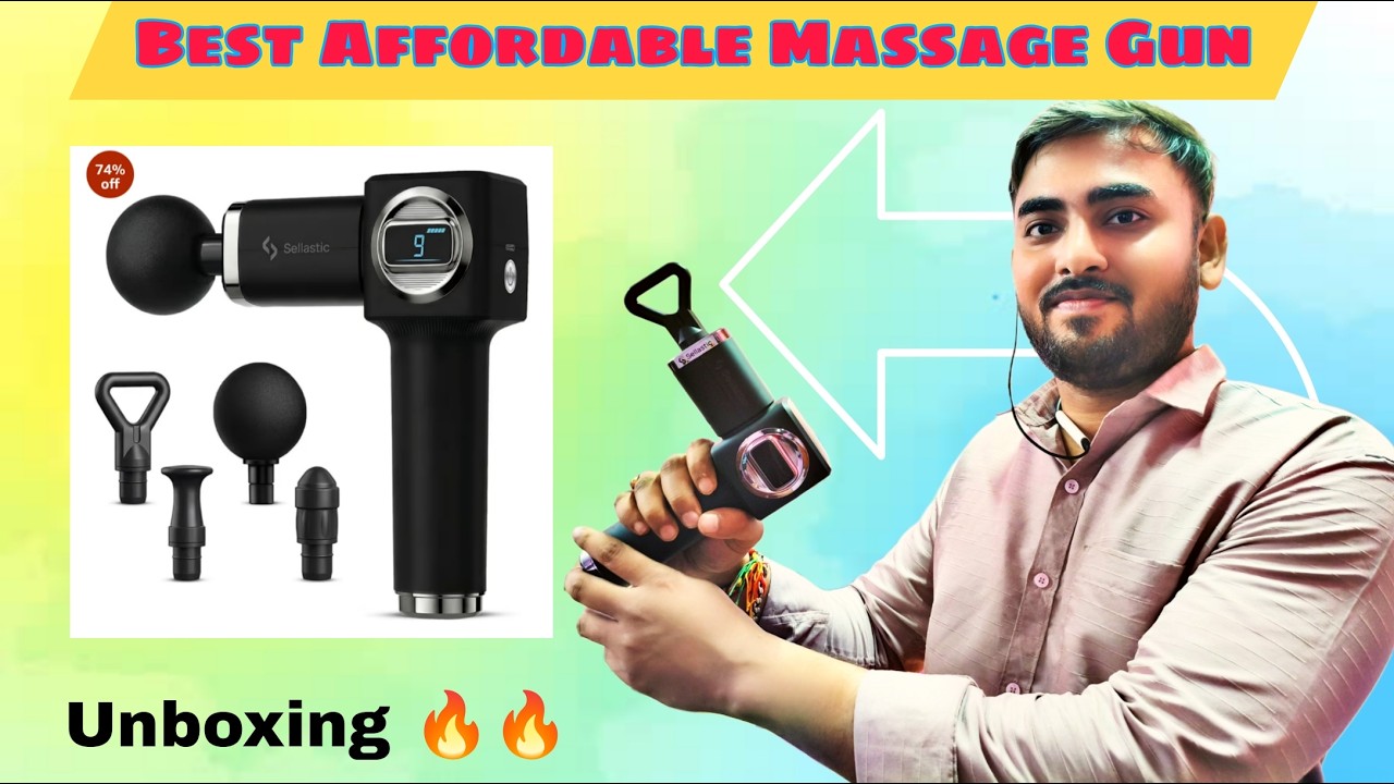 Sellastic Massage Gun Unboxing + Review 🔥 #massagegun #review