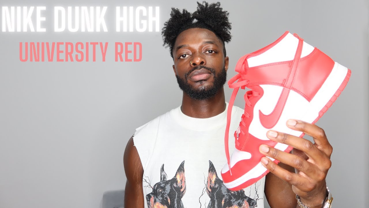 NIKE DUNK HIGH UNIVERSITY WHITE/RED STYLING