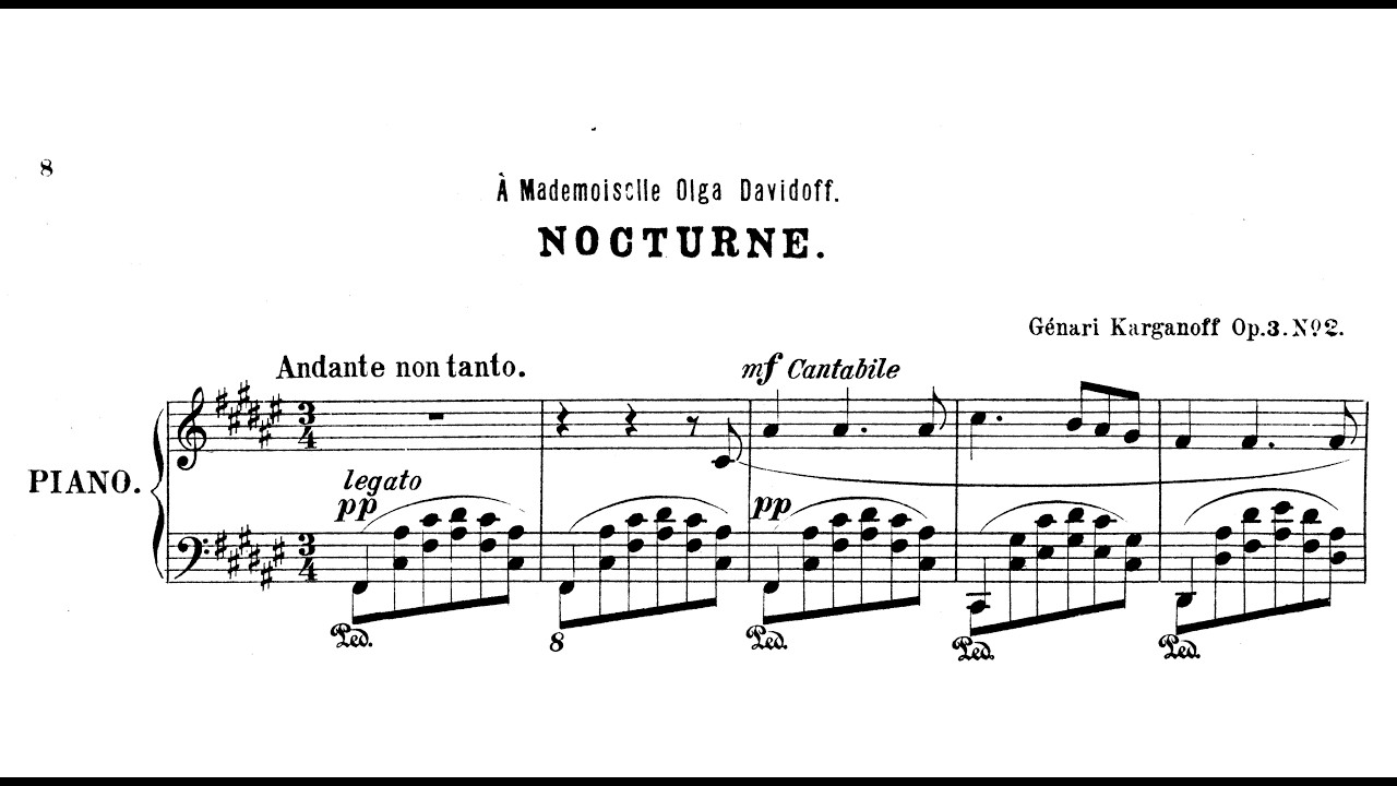 Genary Korganov | Nocturne, Op.3/2