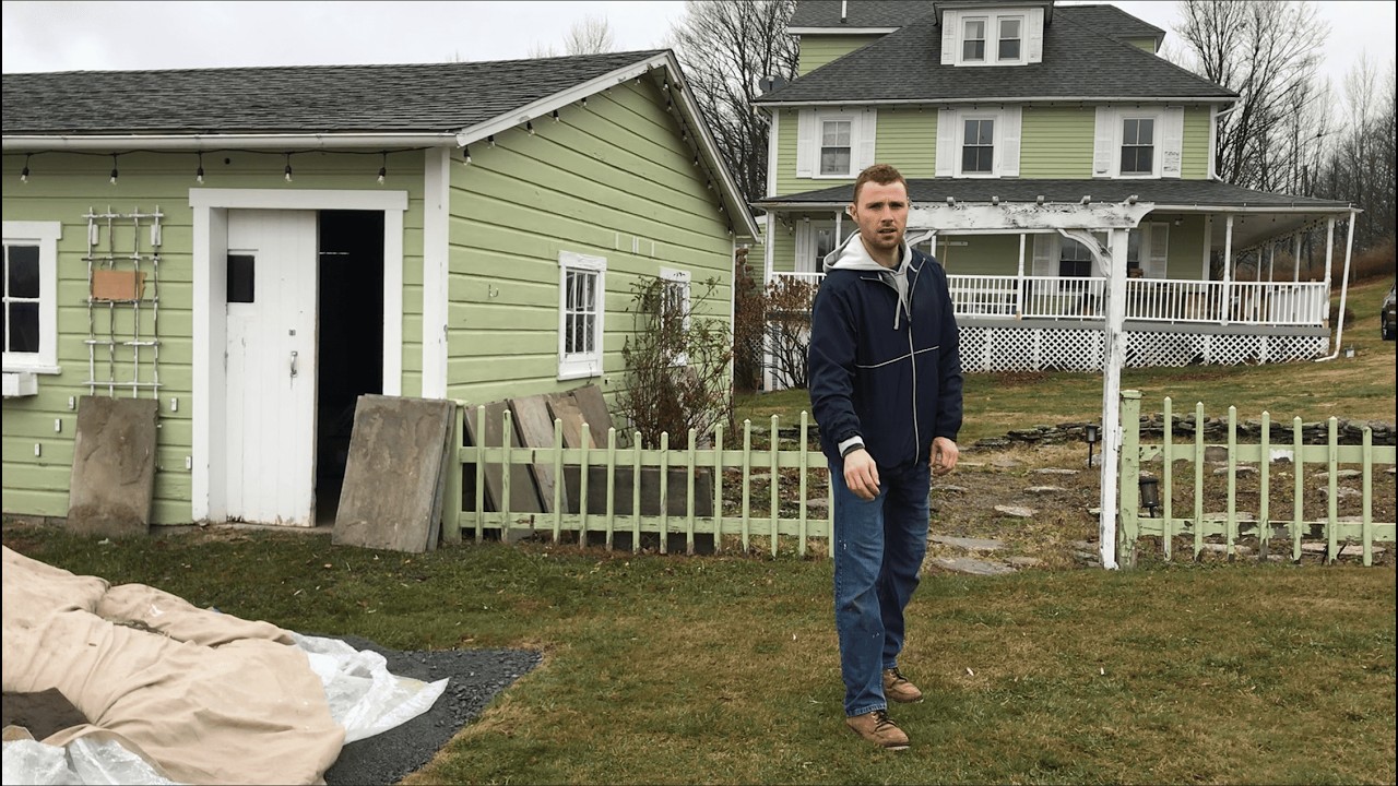 Building Bluestone Walkway for Farm Airbnb