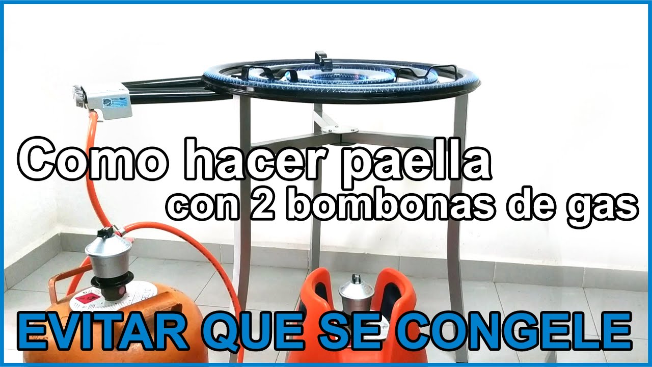 Como hacer paella con 2 bombonas | Aunque se congele el butano