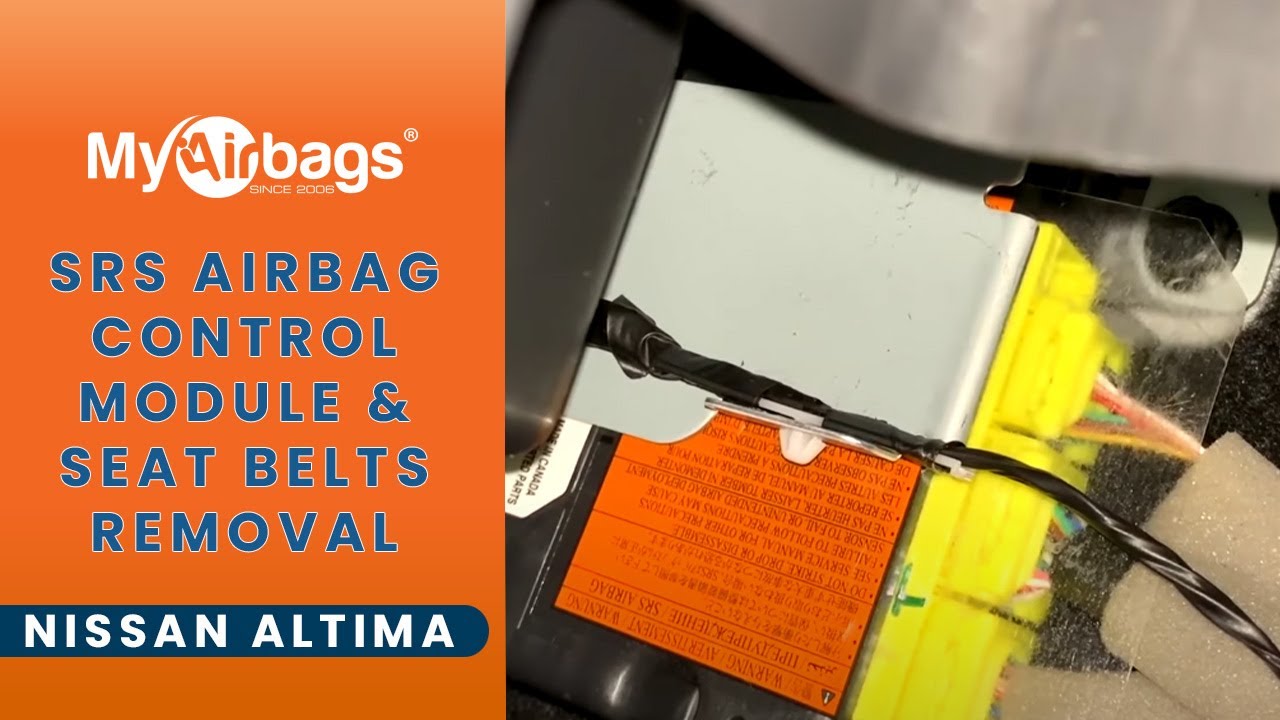 How to Remove SRS Airbag Control Module & Seat Belts on a Nissan Altima | MyAirbags