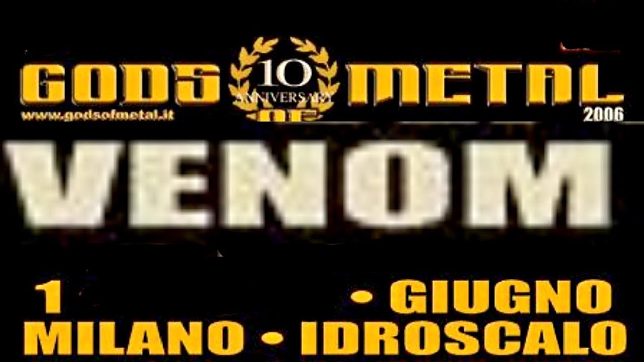 Venom - Gods Of Metal, Idroscalo, Milano, Italy, 1 jun 2006 FULL LIVE CONCERT