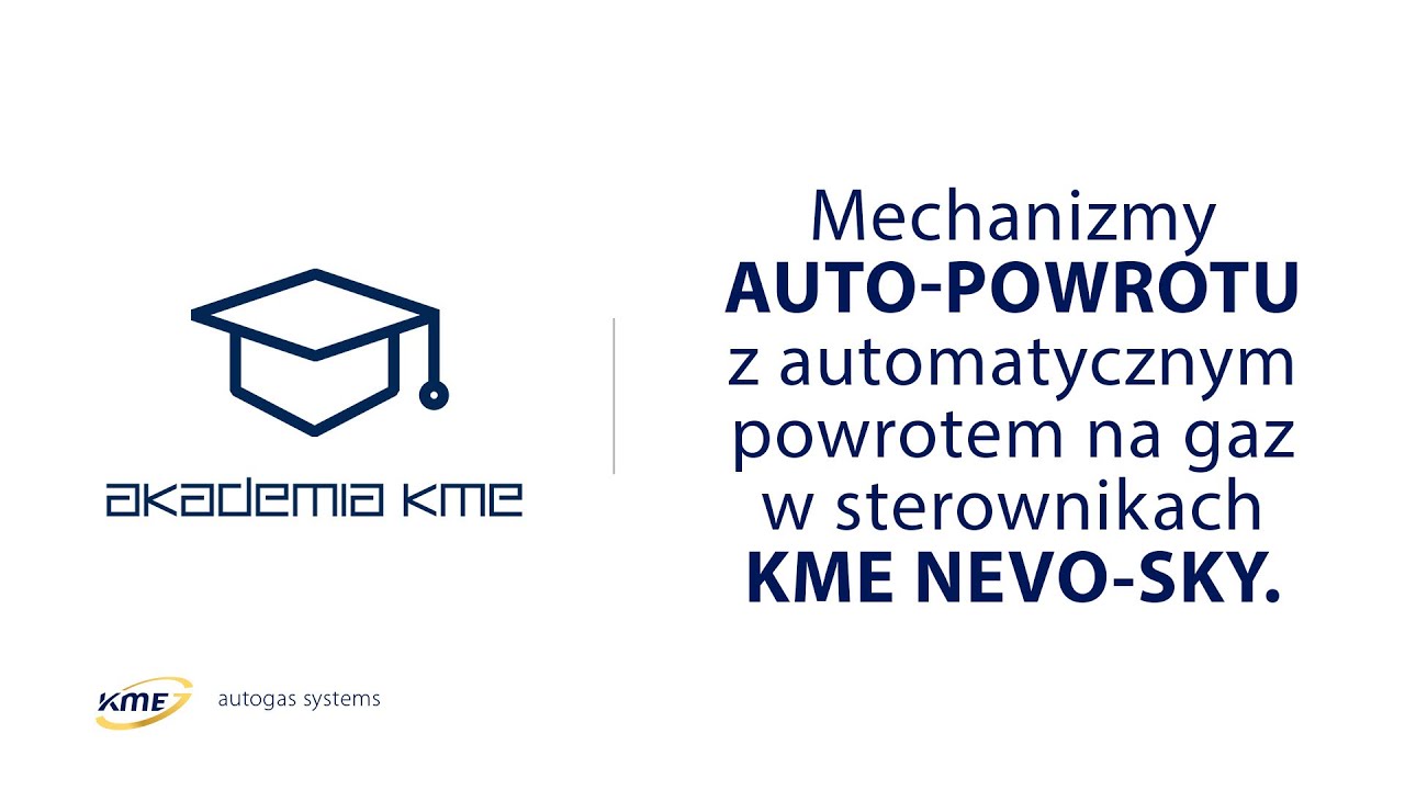 Mechanizm Auto powrotu z automatycznym powrotem na gaz programie KME NEVO-SKY.