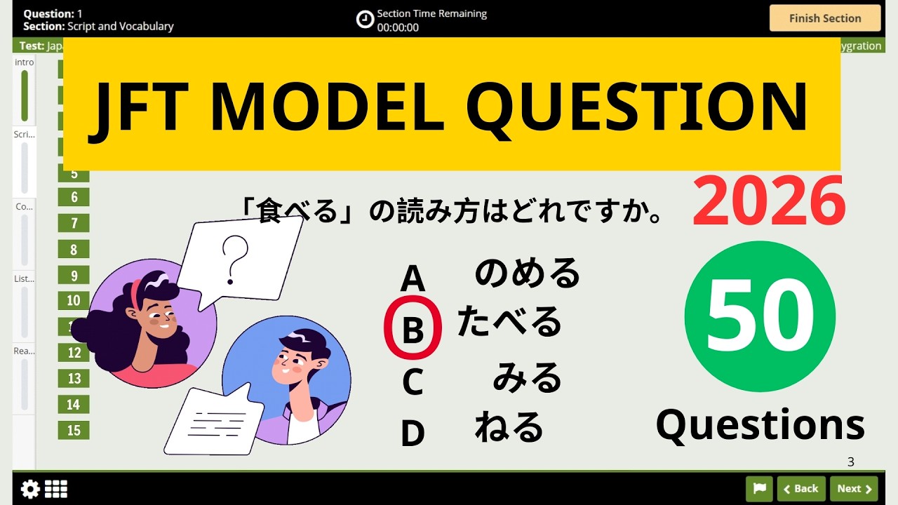 JFT Model Question | JFT Mock Test | JFT Basic A2 Sample Test With Answers 2026 #1