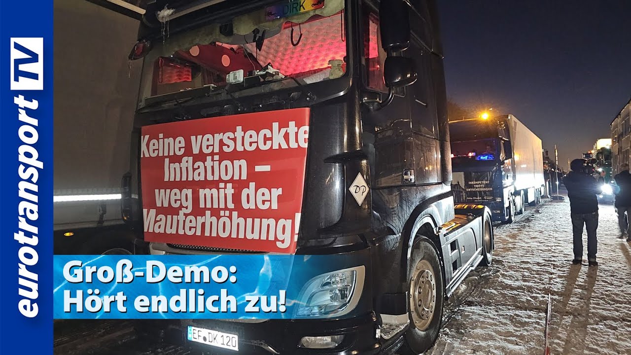 Transportbranche macht mobil: 540 Lkw in Berlin