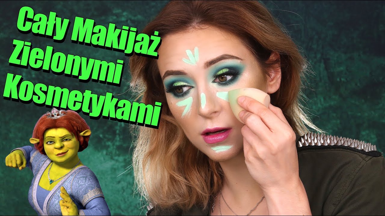 Cały Makijaż Tylko Zielonymi Kosmetykami Wyzwanie‼️😱Cały Makijaż Na Zielono💚🍏