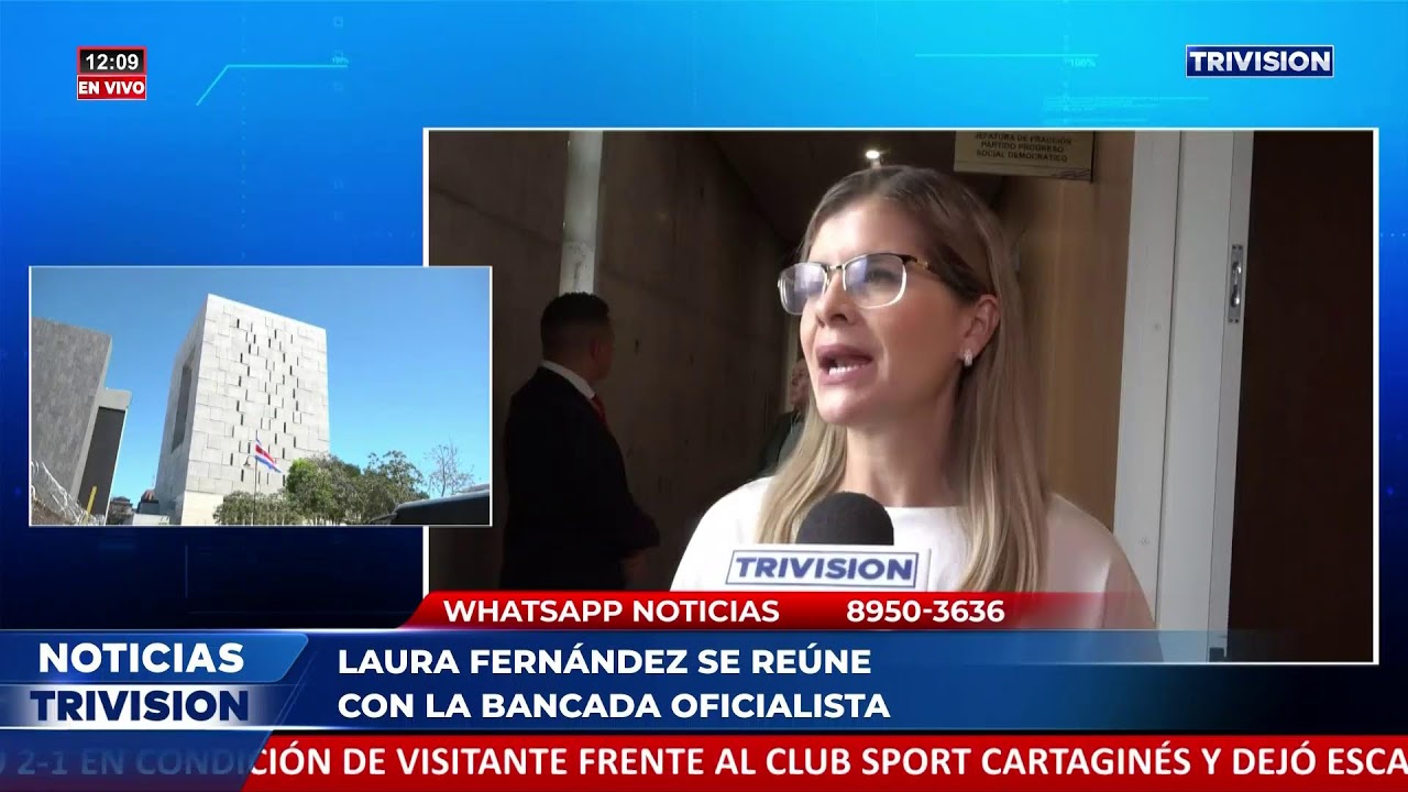 Laura Fernández se reúne con diputados oficialistas. Le detallamos sobre su reunión.