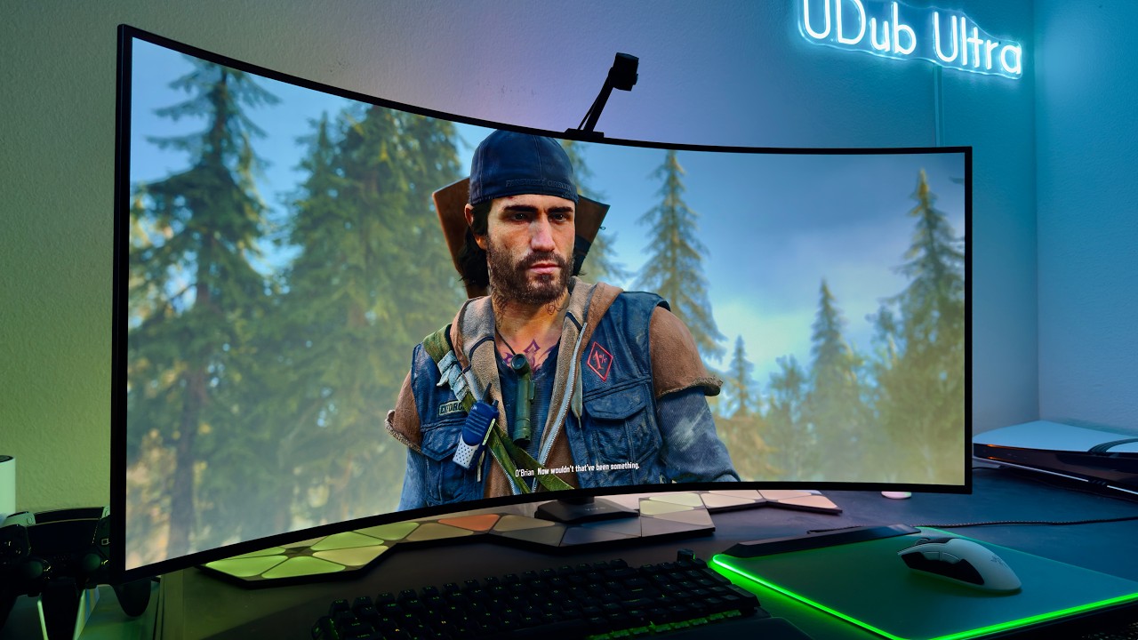 Days Gone on PC and a LG 45