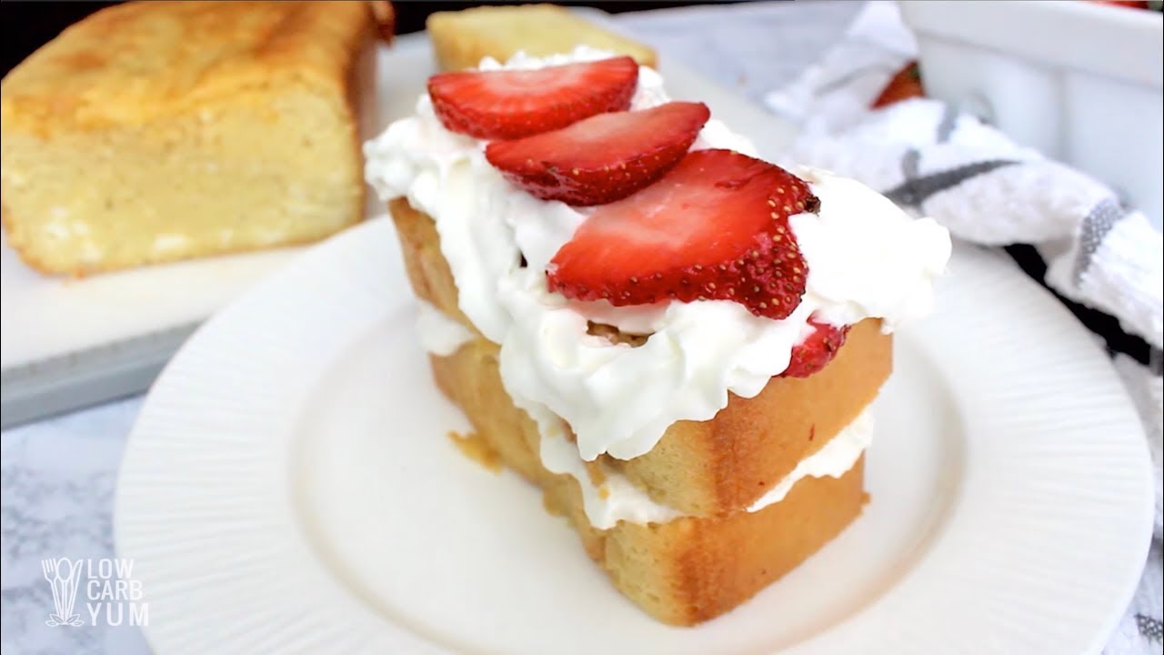 Low Carb Pound Cake Strawberry Shortcake
