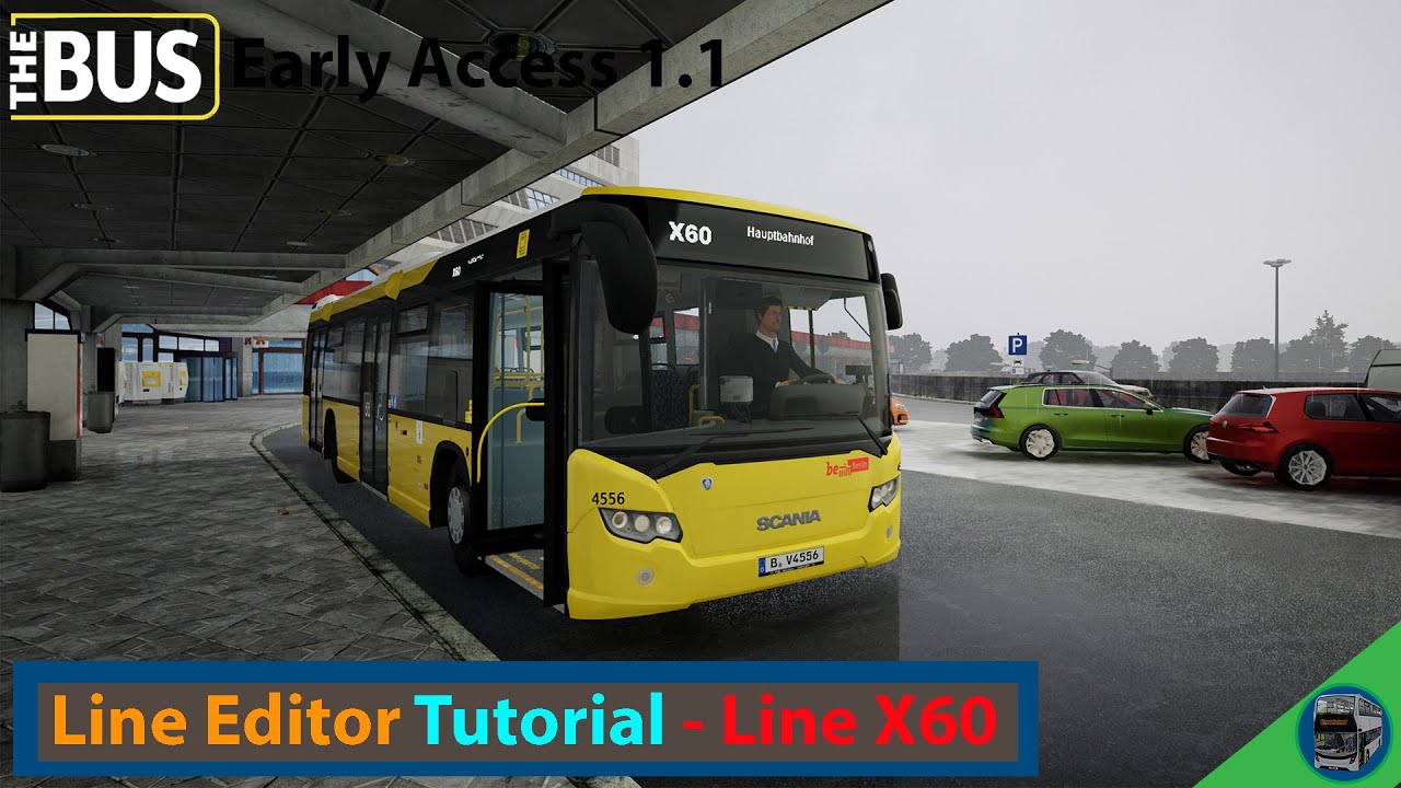 The Bus v1.1 | Line Editor Tutorial + Driving Custom route X60 Tegel Flughafen to Hauptbahnhof