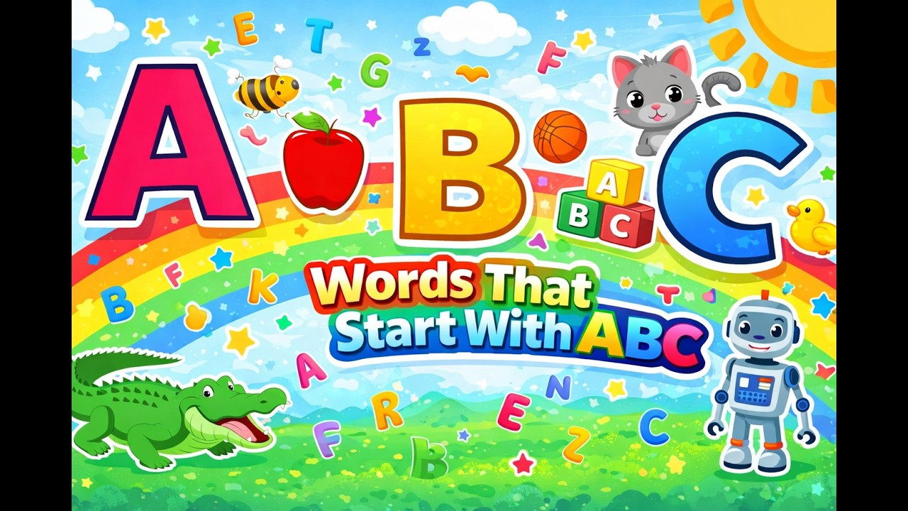 ABC Learning For Toddlers | ABC Alphabet Chart |Learning The Letters and English for Preschool  