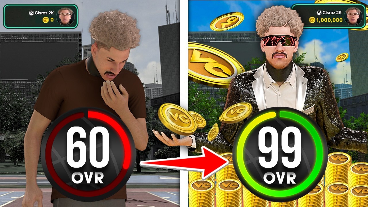Самый быстрый способ заработать VC в NBA 2K26, чтобы подняться с 60 до 99 без вложений - Лучший с...