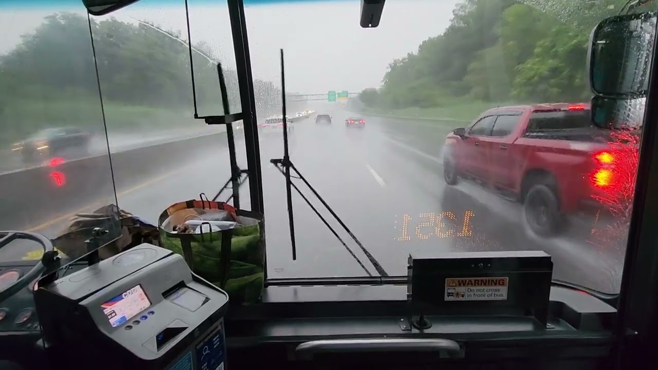 (Deadhead) Front View Ride on a Retired 2010 Gillig Low Floor HEV 40' #4054H