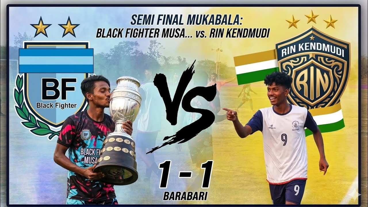 Black fighter musabani vs RIN kendmudi ka MHA mukabala semi final ka match #footboll 