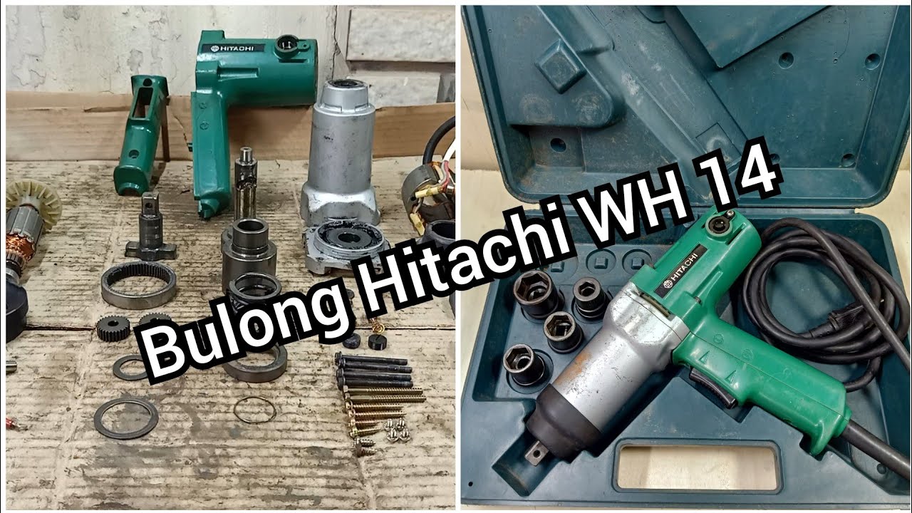 Máy BuLong Hitachi 100V Nguyên Zin Quá Đẹp - Hitachi WH14 Impact Wrench 100v AC Super Nice