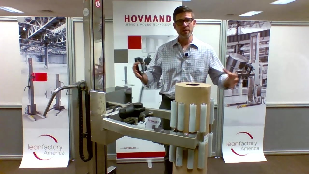 Hovmand Compact Lifter Demo for Reel Handling