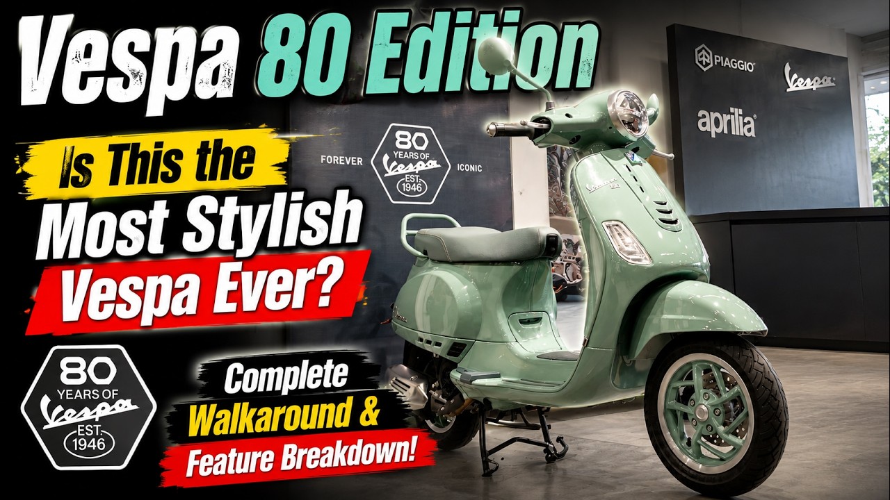 VESPA 80TH EDITION | IS THIS THE MOST STYLISH VESPA EVER? | COMPLETE WALKAROUND & FEATURE BREAKDOWN!