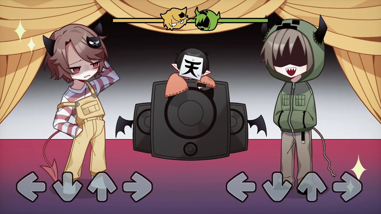 【手描きmad】魔旧海でFNFパロ【wrwrd/FNF】
