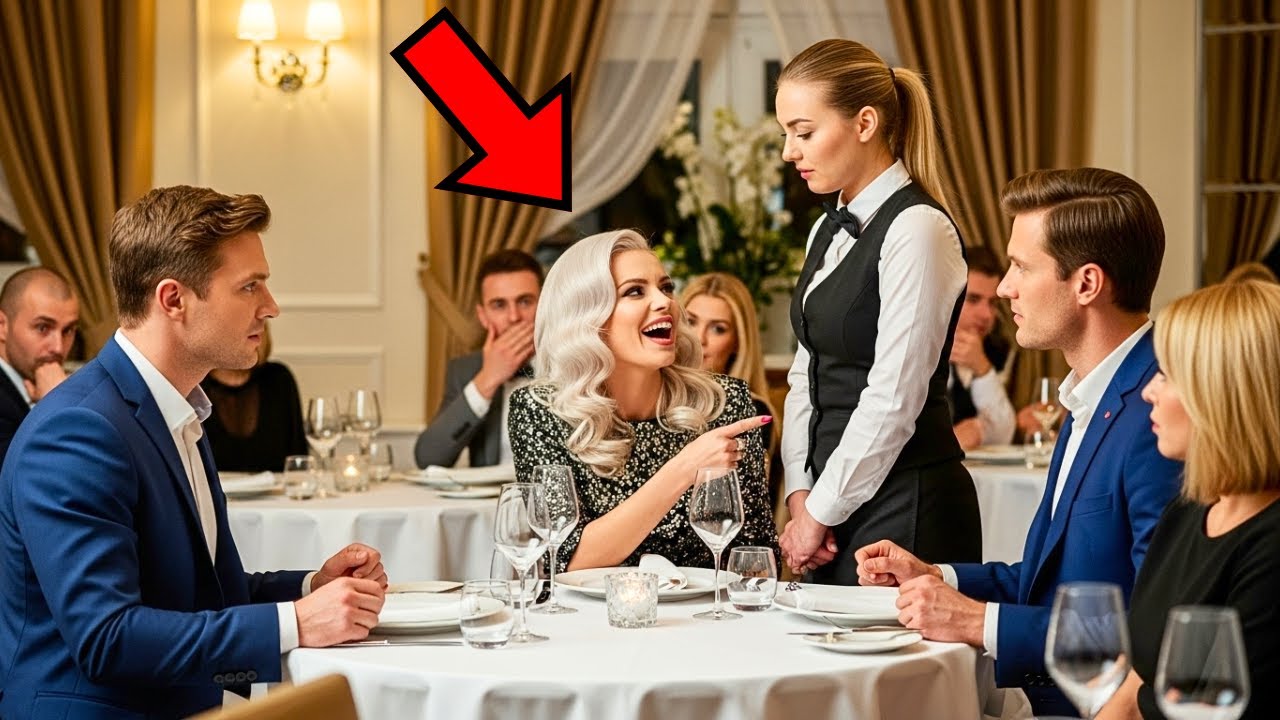 Dziewczyna milionera wyśmiewa kelnerkę na oczach klientów – wtedy on wstaje i daje jej nauczkę...