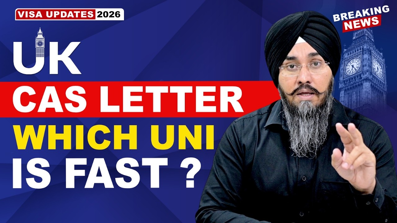 UK 🇬🇧 CAS LETTER WHICH UNI IS FAST ? | STUDY VISA UPDATES 2026 | USA CANADA UK