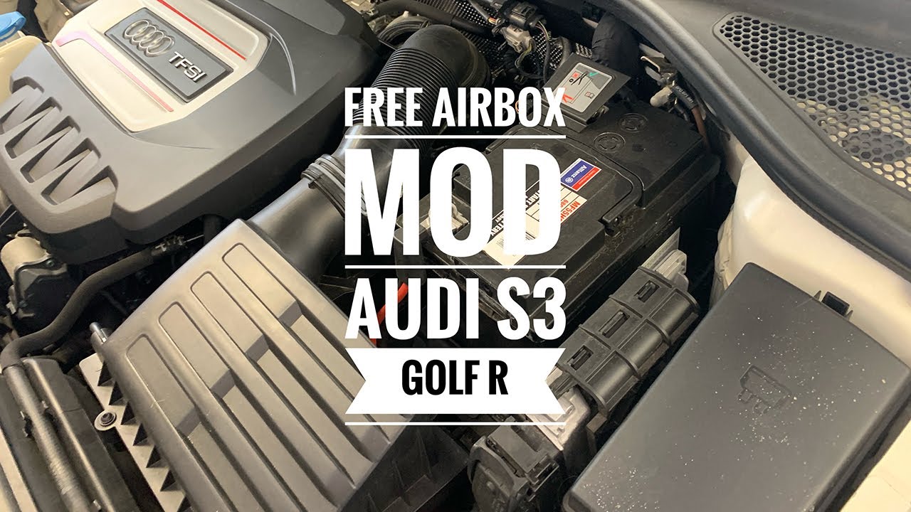 Audi S3 8V and Volkswagen Golf R MK7 Free Intake Mod - Free Power and Turbo noises