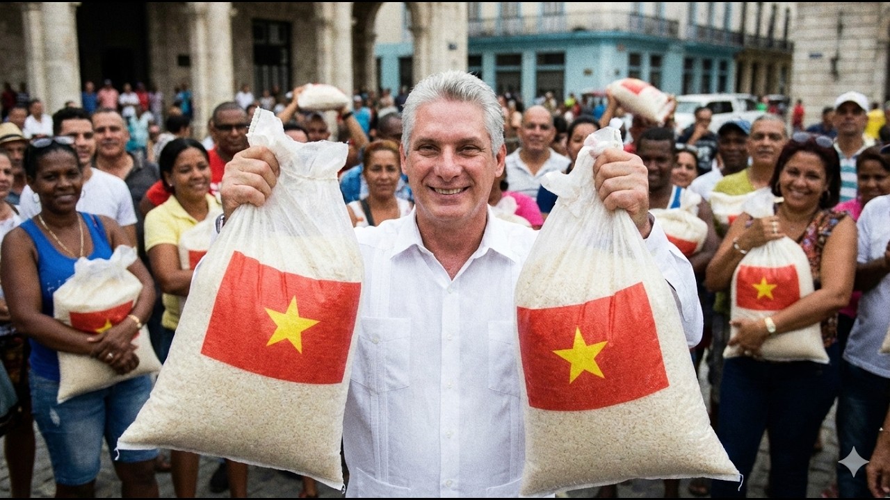 VN bàn giao khẩn cấp 250 tấn gạo cứu đói cho Cuba