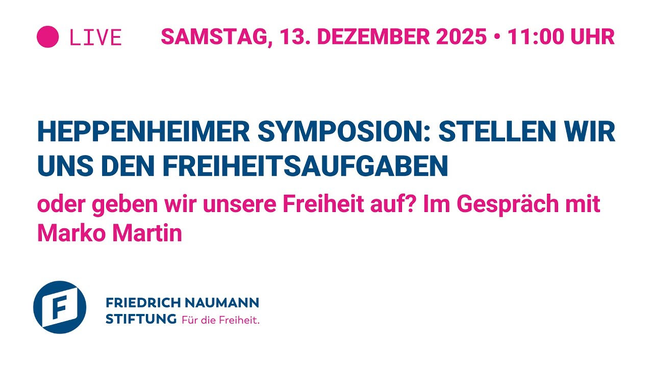 Heppenheimer Symposion: Stellen wir uns den Freiheitsaufgaben