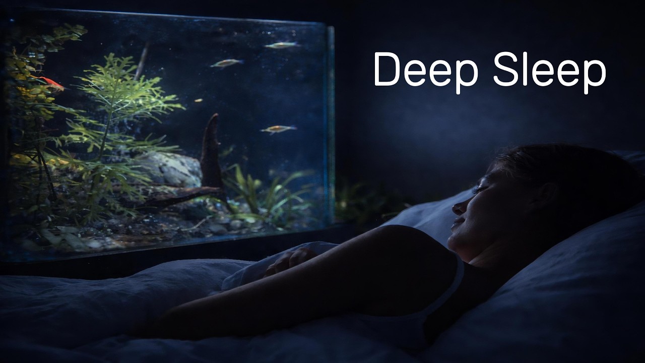 2 Hour | Fall Asleep in 5 Minutes with Baby Fish Aquarium 🐠 Real 4K Underwater Sleep