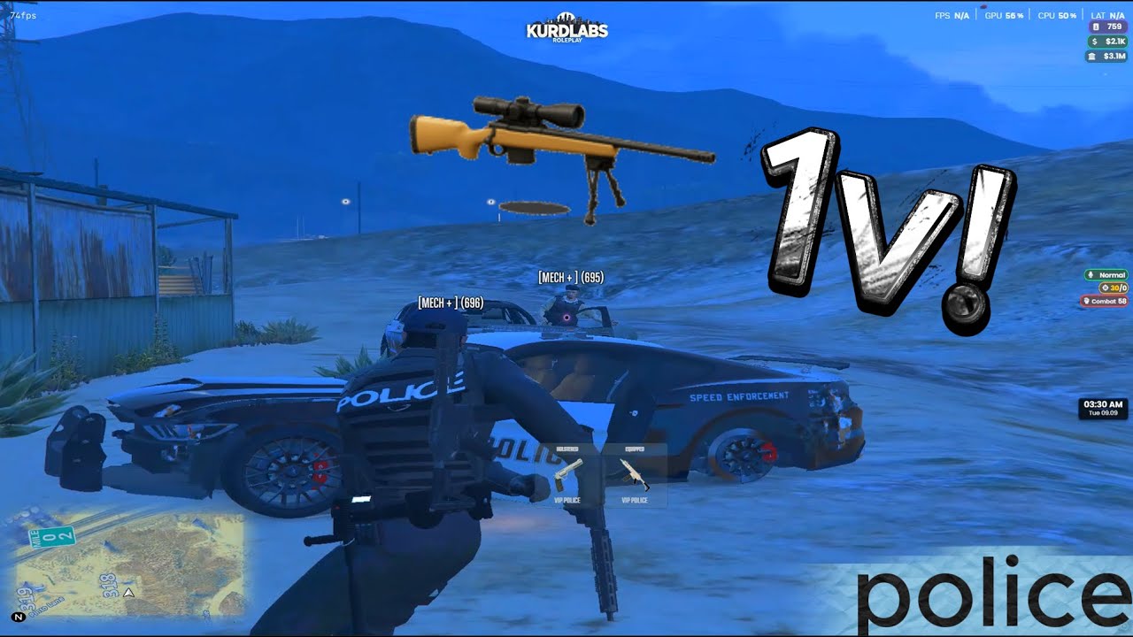 👮‍♂️ پۆلیس دژی گانگ | KurdLabs FiveM Roleplay
