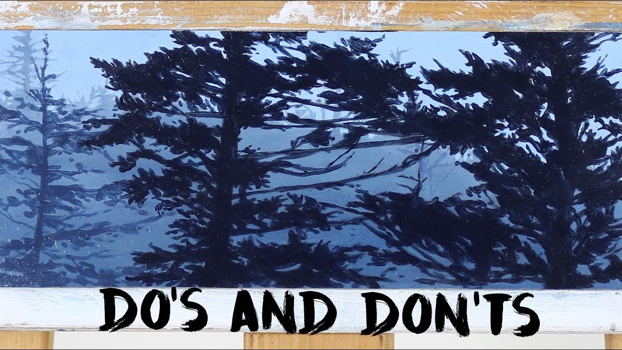 Do's and Dont's: Forest Landscape Painting | Acrylic Art Tutorial