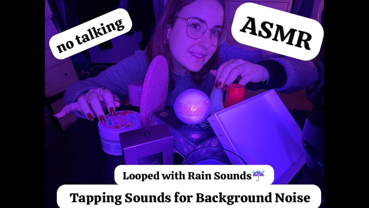 ASMR For Background Sounds Tapping at 100% Sensitivity ☔️