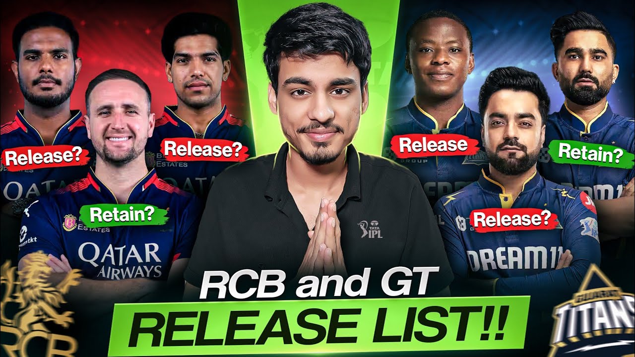 IPL 2026 : My RCB and Gujarat Titans Possible Release Players List | Cric Point