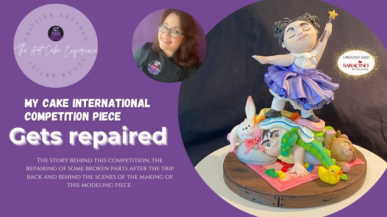 My Cake International competition piece, gets repaired!