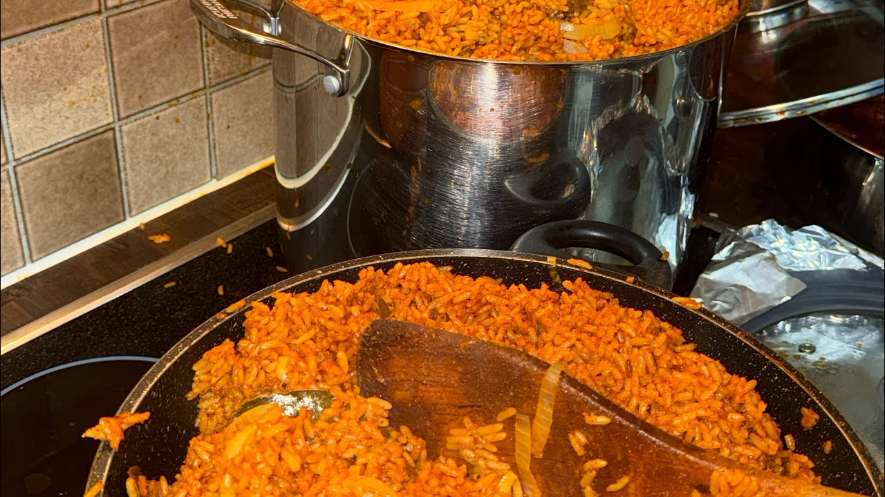 This is how I prepared 5kg authentic Nigerian 🇳🇬 Jellof 💯. 