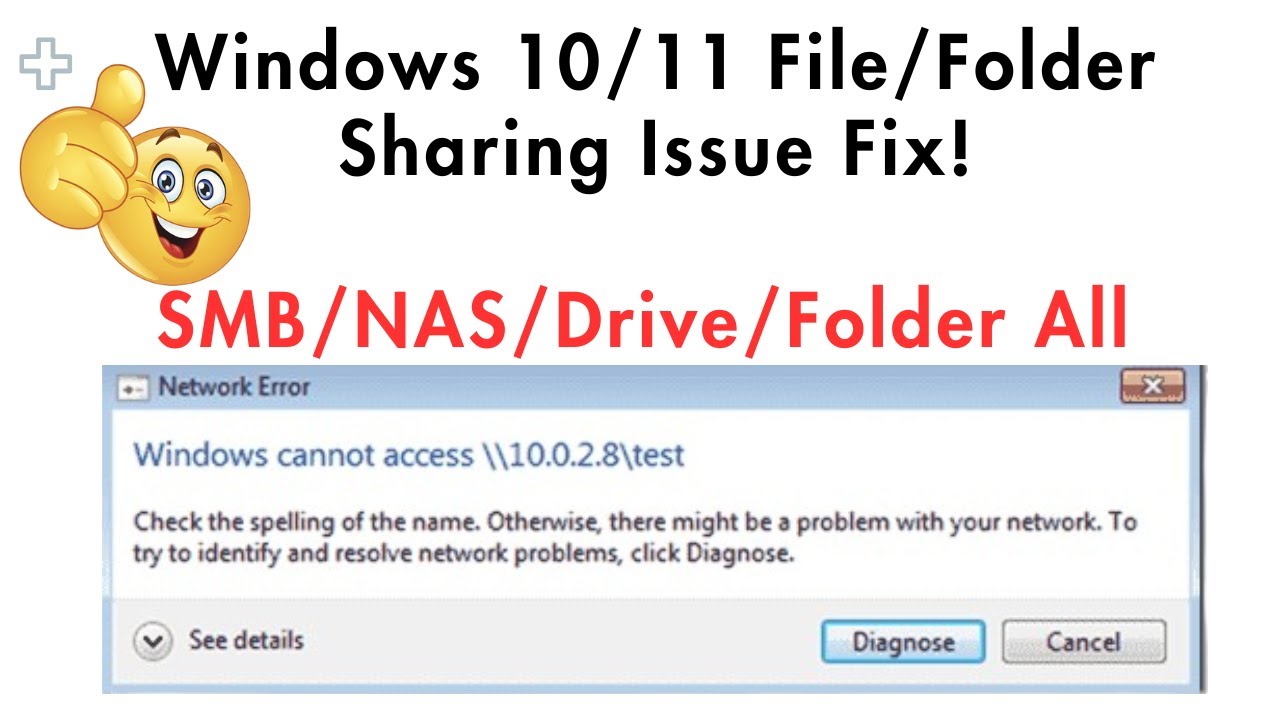 How to Fix Windows 11/10 Network Sharing Not Working (2025) | NAS Public/Private Folder Access Error