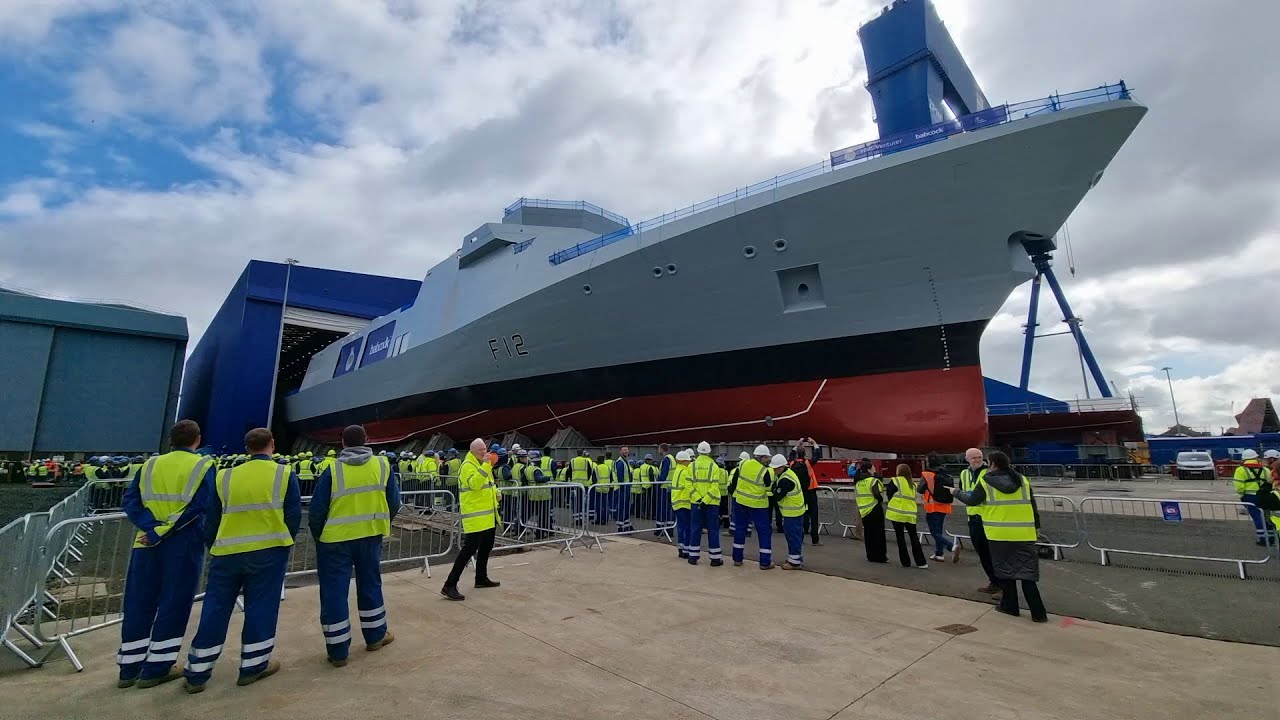 HMS Venturer rolls out at Rosyth